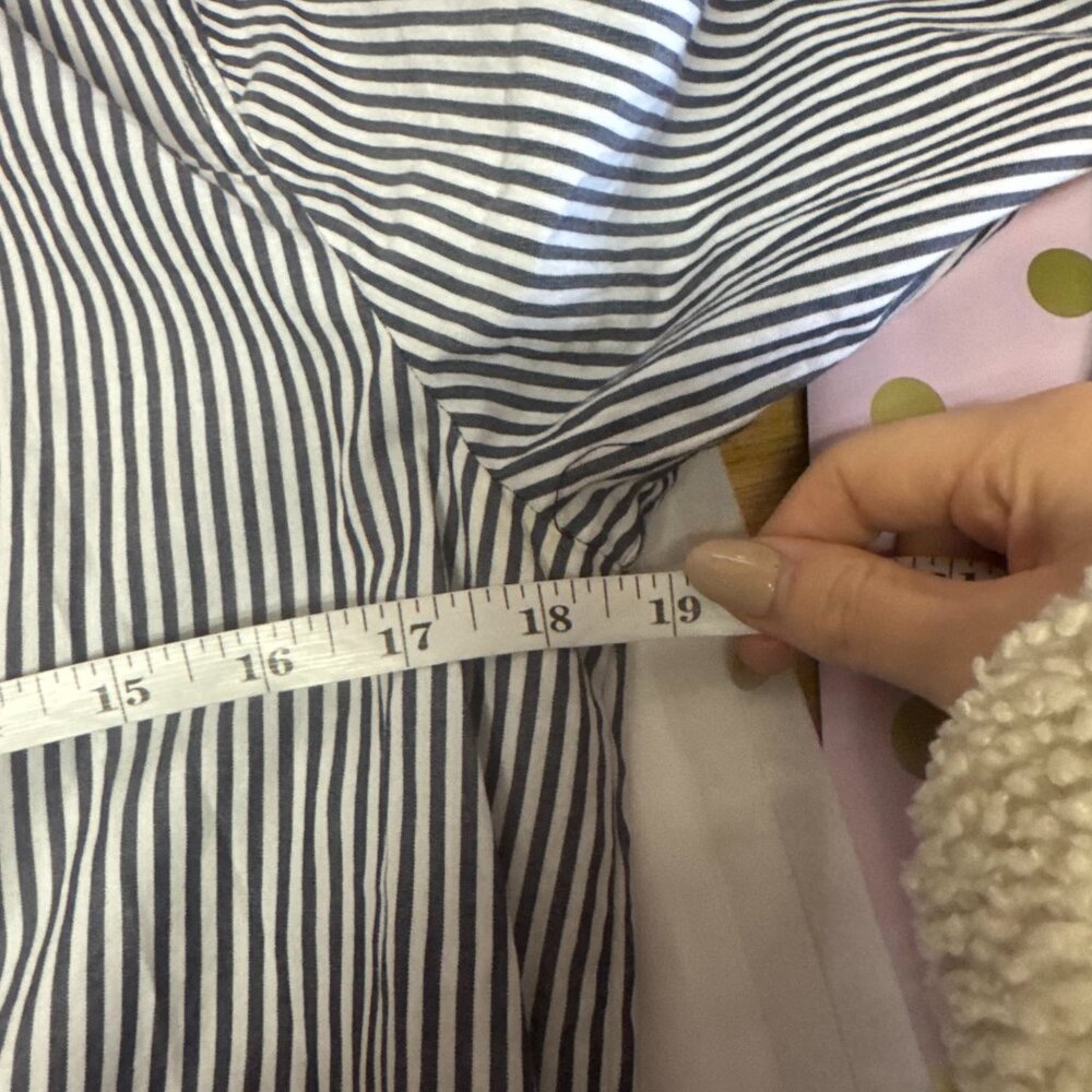 Veronica Beard Everett Gray Striped Ruched Long Sleeve Dress Size S - Picture 12 of 14